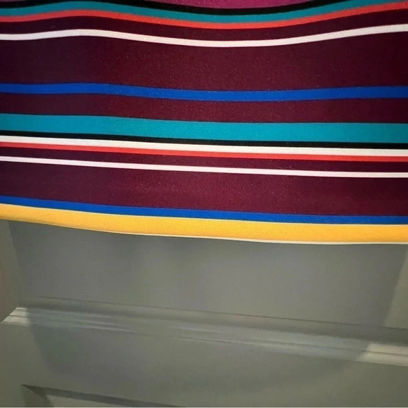 Calvin Klein A Line Striped Multicolor Dress Size 10 - Picture 6 of 16